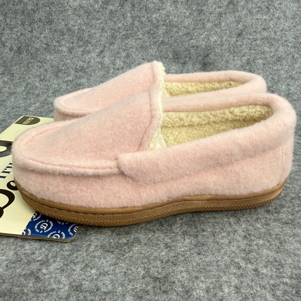 Dearfoams True Comfort Slippers Youth Girl Size 11/12 Pink Slip On Cozy Warm NEW - Picture 7 of 8